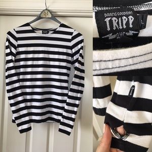 Tripp Stripe Shirt with Thumbholes